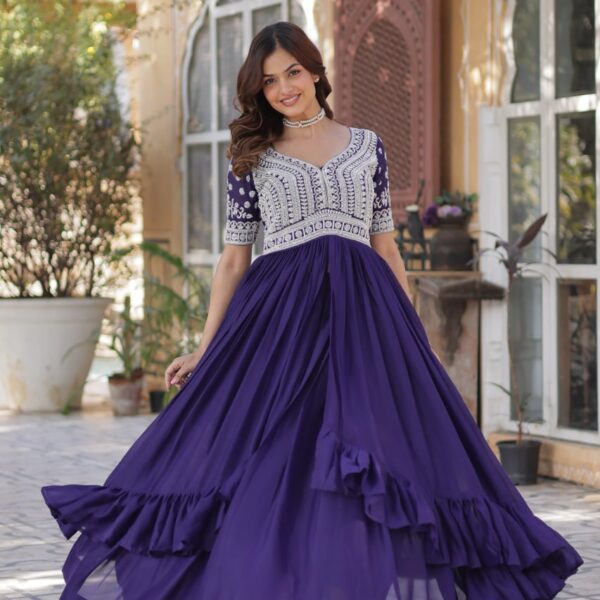 ✨ Elegant Lehenga with Readymade Slit Cut Long Kurti Set ✨