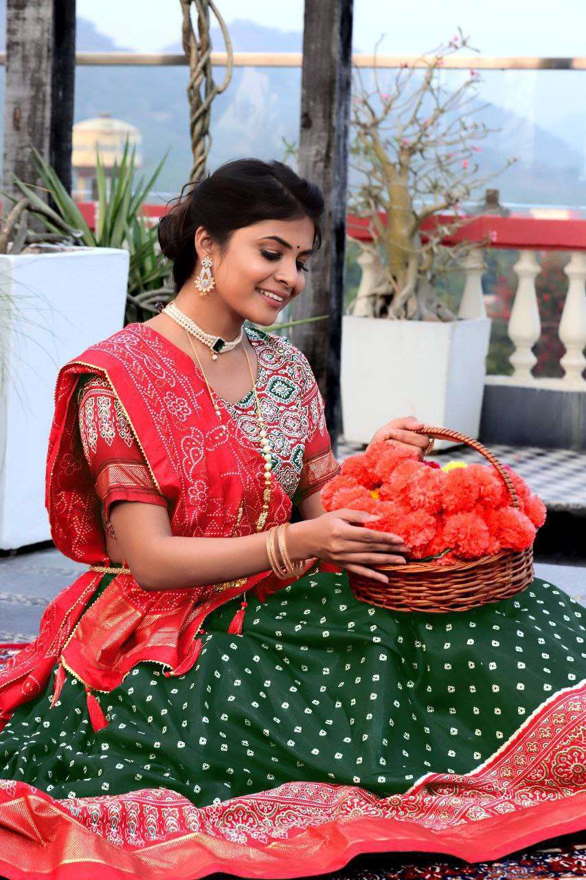 Women's Traditional Bandhani Ghagra Choli with Dupatta ? Navratri & Festive Wear - Image 5