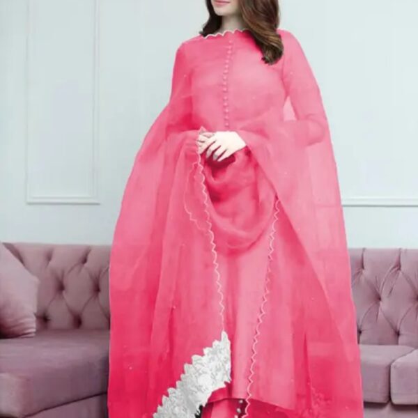 Kurta set With Dupatta Pink JME 02