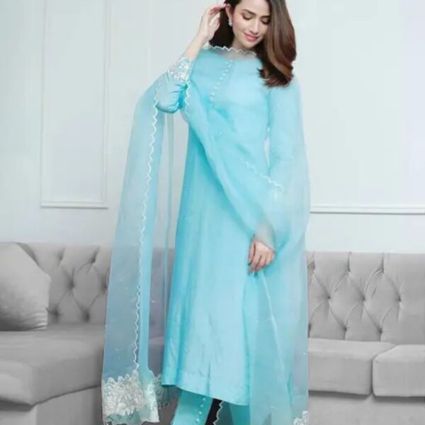 Kurta set With Dupatta Light Blue JME 01