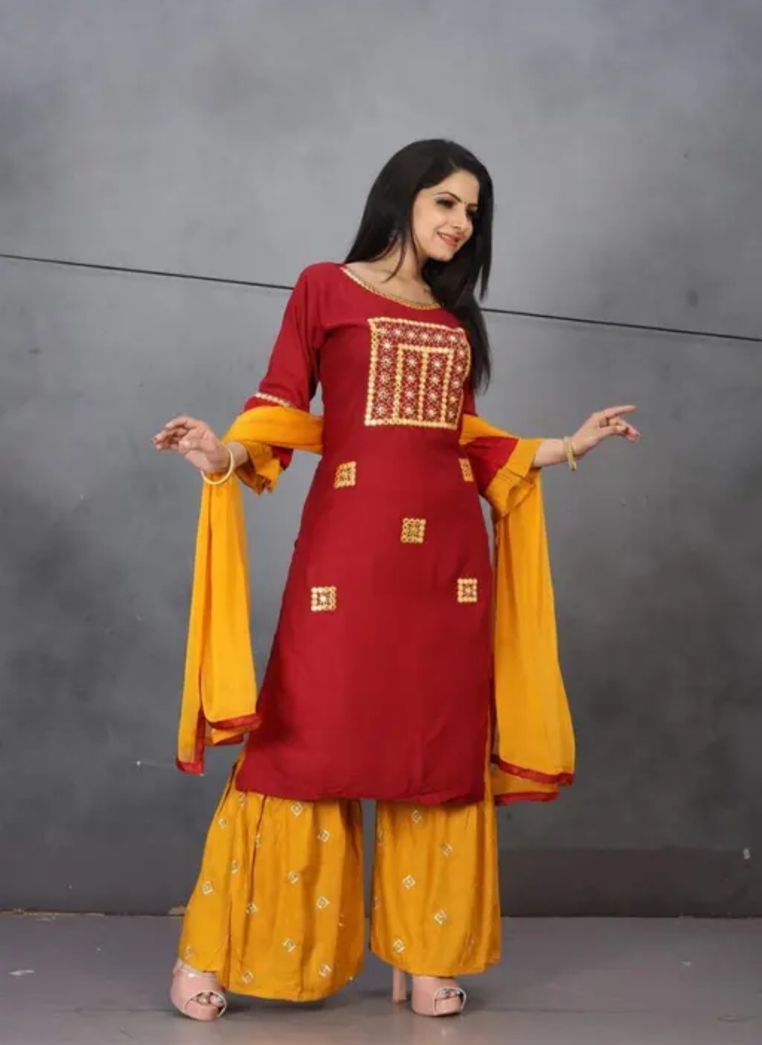 Kurta with Dupatta and Bottomwear JME 14 - Image 2