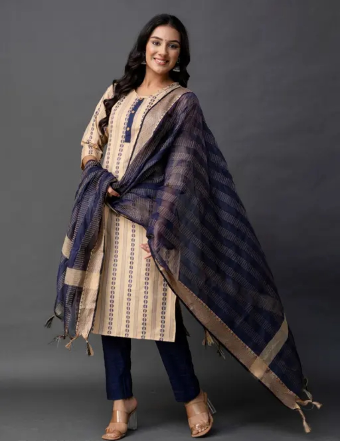 Kurta set With Dupatta Pink JME 23