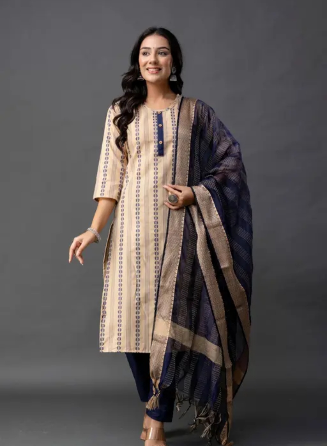 Kurta set With Dupatta Pink JME 23 - Image 3