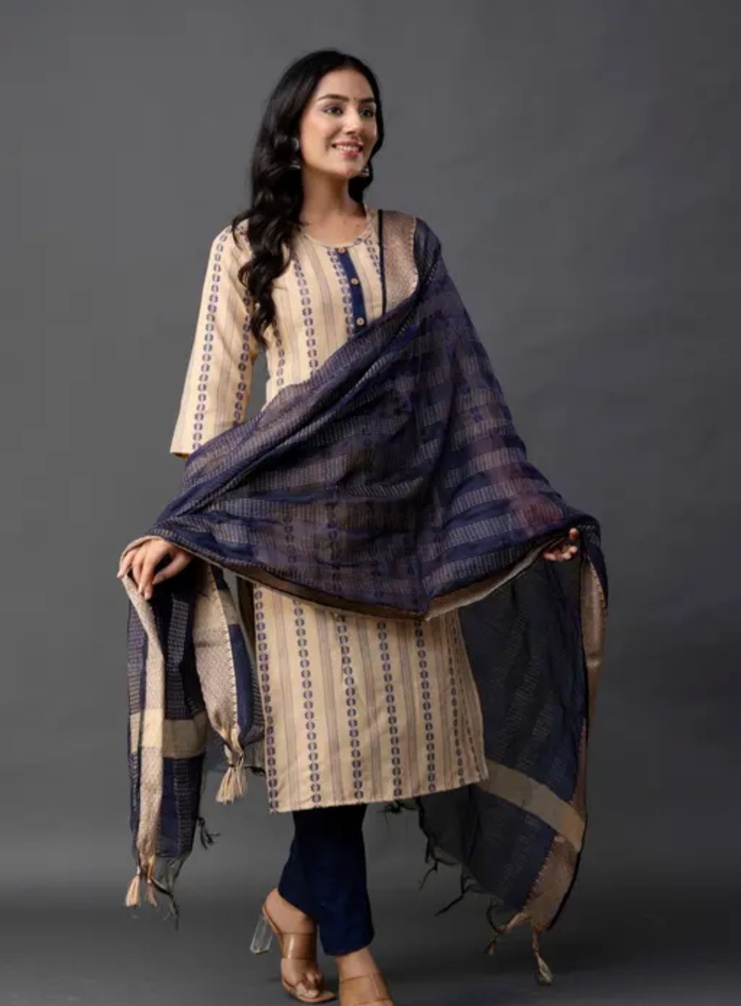 Kurta set With Dupatta Pink JME 23 - Image 4