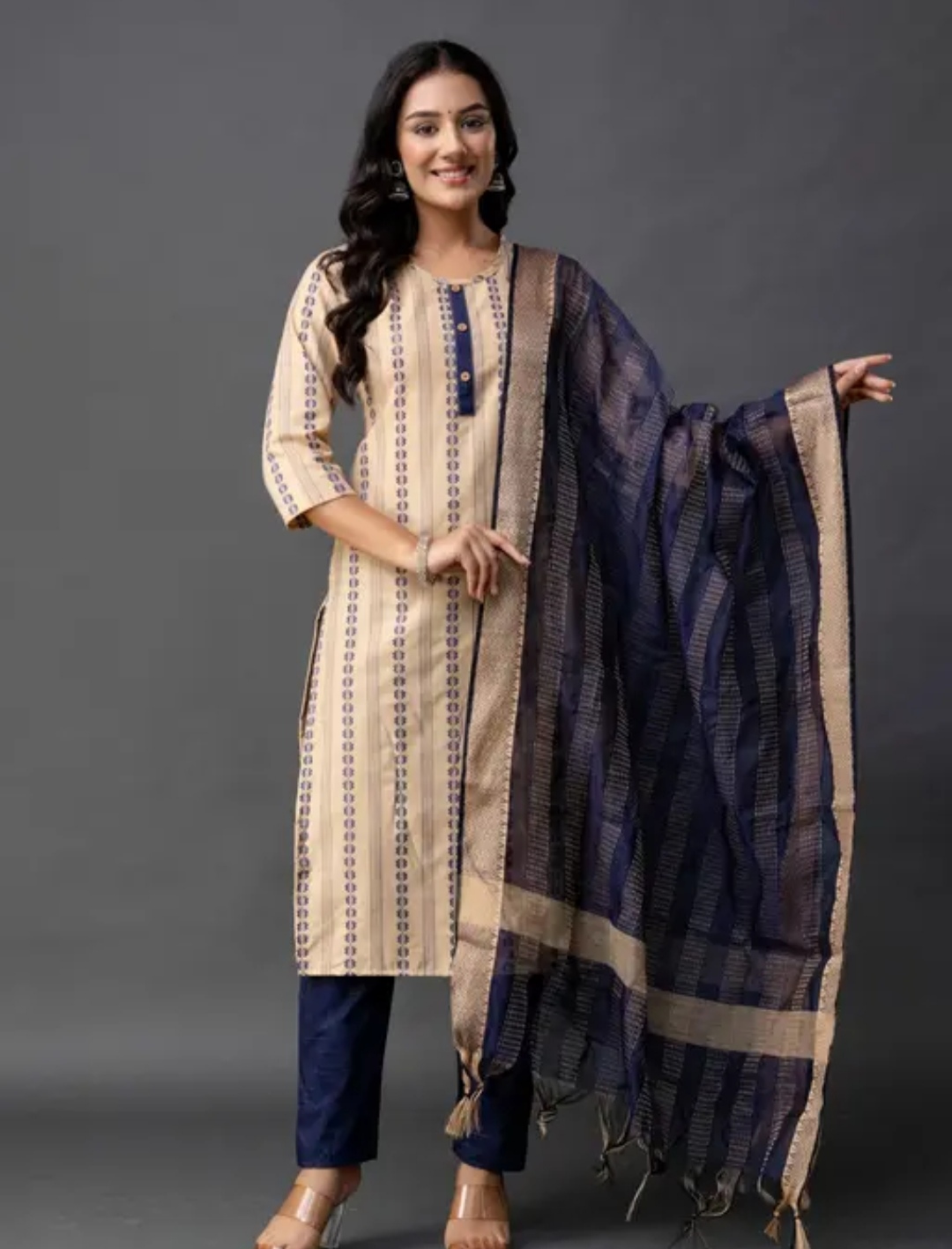 Kurta set With Dupatta Pink JME 23 - Image 5